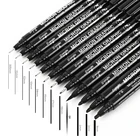 Художественные принадлежности 12 шт.лот Micron ручка для рисования Ручная надпись ручки водонепроницаемые пигментные эскизные Маркеры Ручка для дизайна