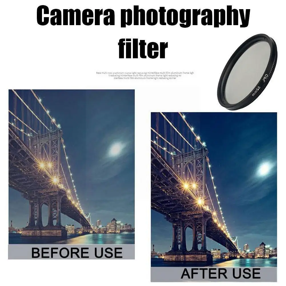 

52mm circular polarising CPL filter for Canon 650D 700D For nikon D3300 D3100 D3200 E4J9