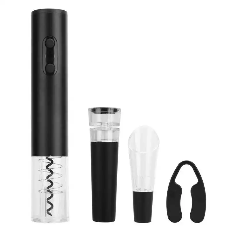 

Electric Wine Bottle Opener Automatic Corkscrew W/Foil Cutter Pourer Vacuum Stopper for Home