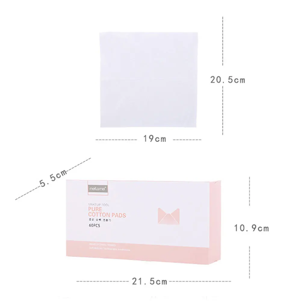 60 штук пакет хлопковые подушечки для лица очищающий лак ногтей средство удаления