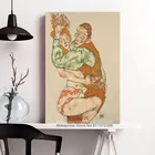 Картины Egon Schiele, постер, картины на холсте с надписью Lovemaking, картины на стене, искусство, холст, картины для домашней комнаты