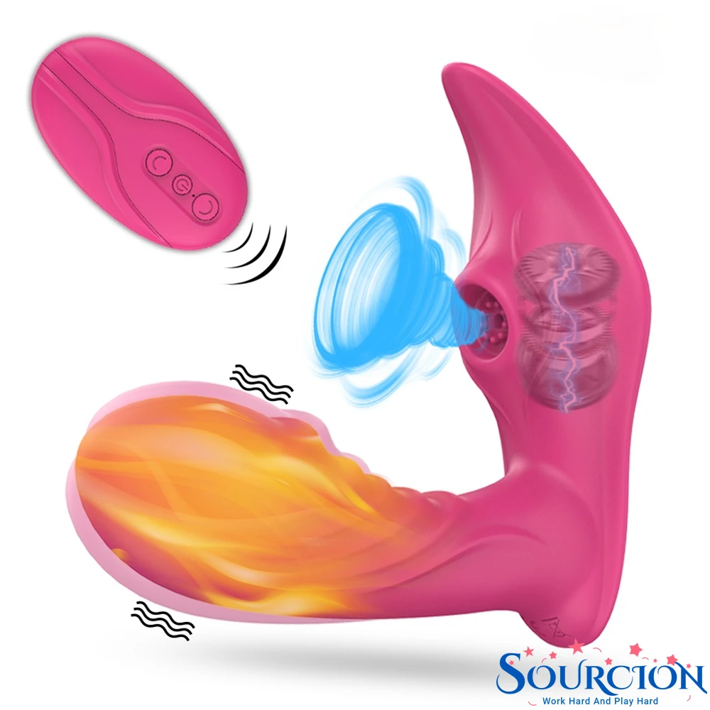Фаллоимитатор для стимуляции клитора беспроводной с пультом дистанционного
