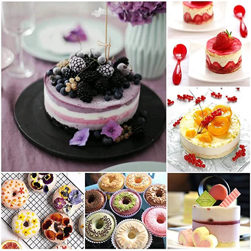 14 шт. круглая искусственная нержавеющая сталь резак для печенья пончиков кольцо