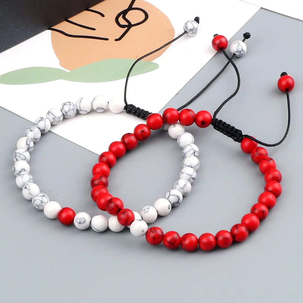 Браслеты из натурального камня 7 браслетов плетеные вручную | Украшения и