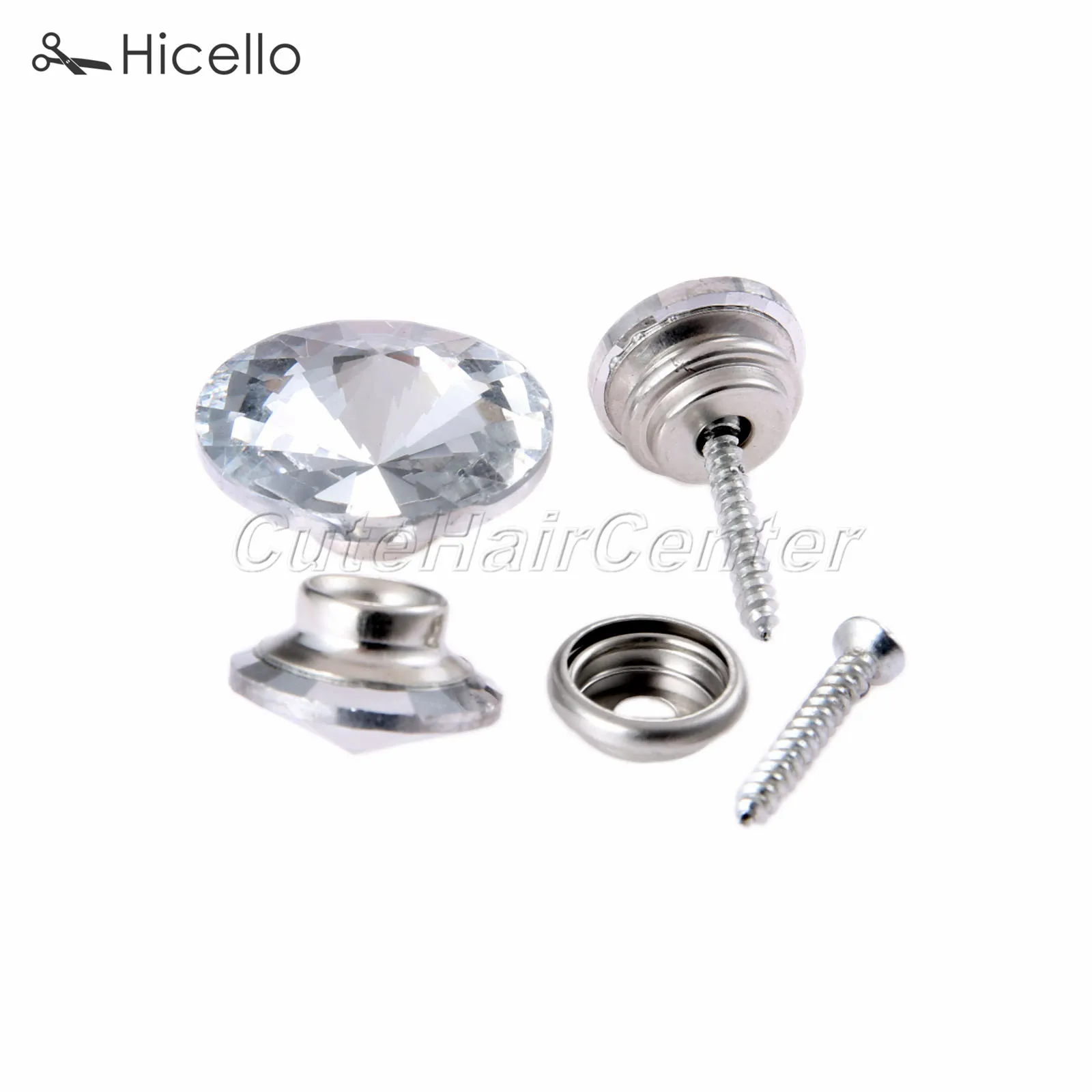 10 комплектов бриллиантовые гвозди стеклянные пуговицы искусственный узел 16 мм/18