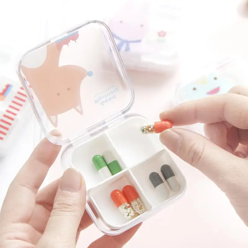 1 шт. пластиковый мини контейнер для лекарств и лекарств|Таблетницы разделители| |