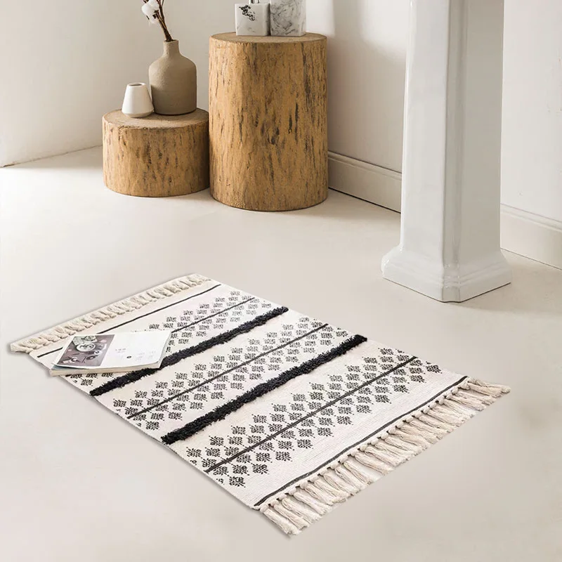 Противоскользящий длинный кухонный коврик моющийся ковер для спальни входная