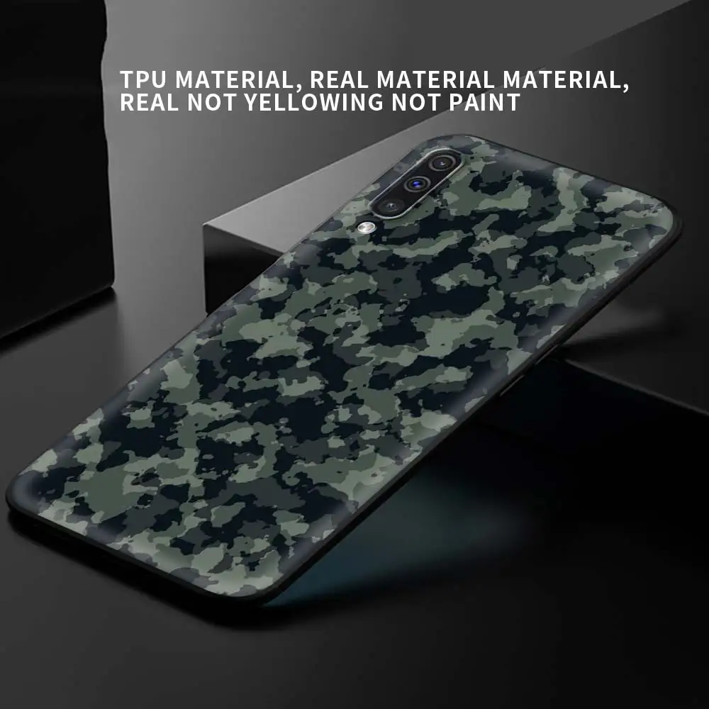 

Soft Phone Case for Samsung Galaxy Note 10 20 Plus Ultra 5G Note 9 8 10Lite Silicone Coque Camouflage Pattern Camo Military Army