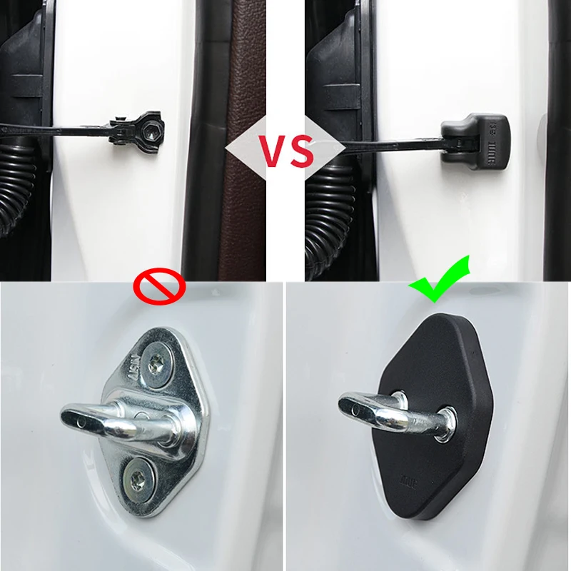 Автомобильный защита для дверного замка чехол дверной стоппер защитный Стикеры