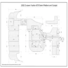 2002 Cruisers Yachts 4270, Плавающая Платформа, кабина лодки EVA, искусственный тиковый пол