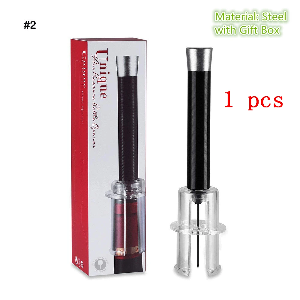 1pcs4 1/комплект одежды из 4 предметов, новая красное вино бутылок воздуха Давление иглы Корк штопор "поппер" для бутылок открытия Насосы Штопор пробку кухонные инструменты, гаджеты - Цвет: 1pcs4