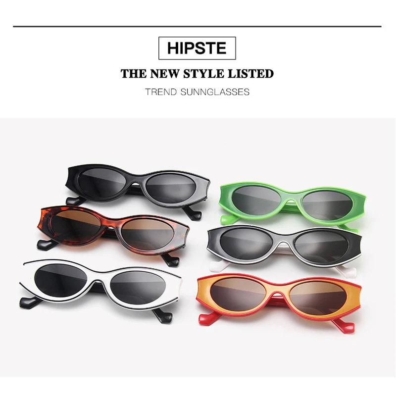 

Новые солнцезащитные очки, современные солнцезащитные очки контрастных цветов, женские вогнутые Овальные Солнцезащитные очки, мужские сол...