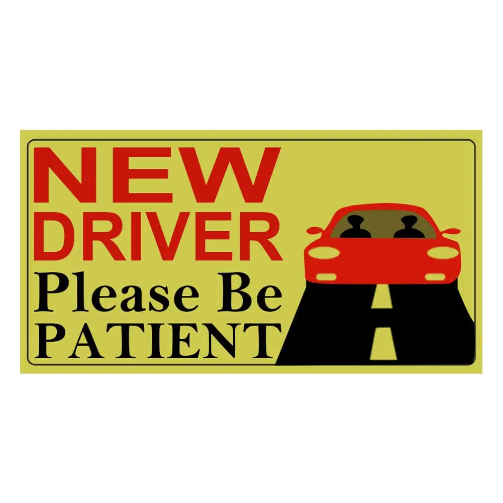 Reflective Magnetic Car Stickers Vehicle Sign Bumper Sticker For New Driver Weatherproof Anti-UV | Автомобили и мотоциклы