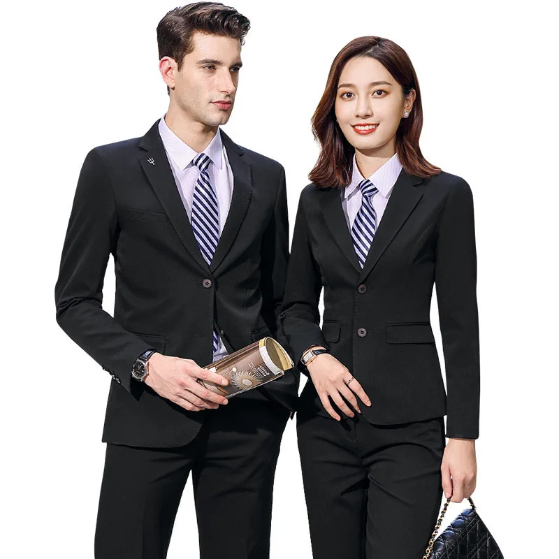 

men's suit men and women fashion temperament suit, business suit with the sales department of 4 s shop overalls