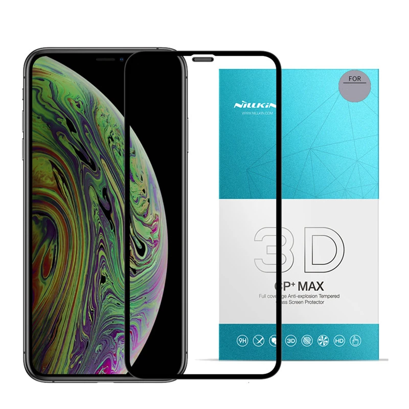 Для iPhone XR стекло 3D изогнутое закаленное NILLKIN CP + Max Защита от взрыва экрана для Apple X