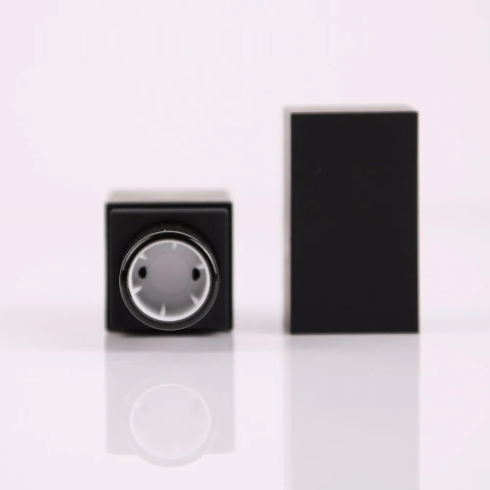 2 шт./лот 12 1 мм квадратный контейнер помады в матовый черный цвет пустые упаковки