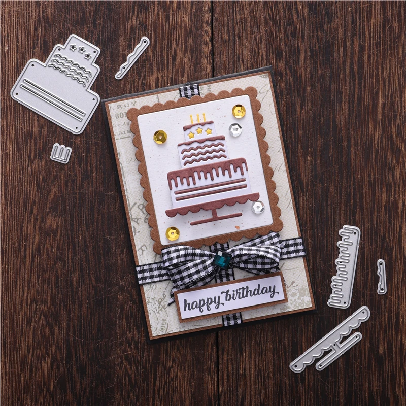 Штампы DiyArts для торта на день рождения металлические штампы скрапбукинга