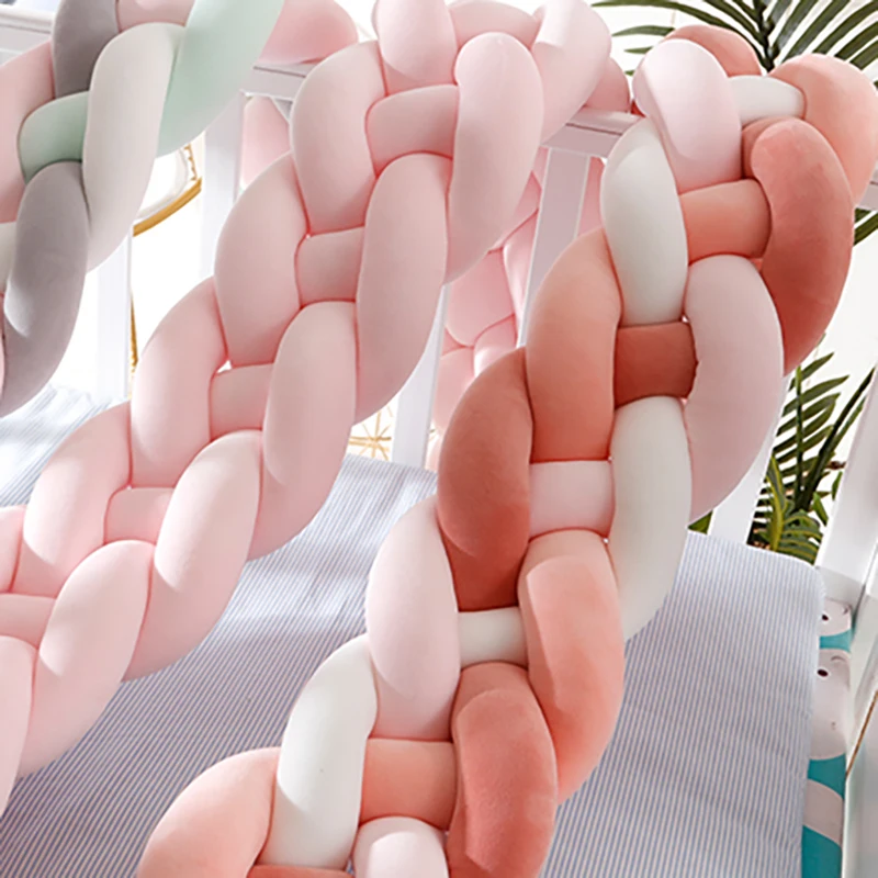 Детские Тканевые постельные принадлежности с узлом детские подушки бамперы