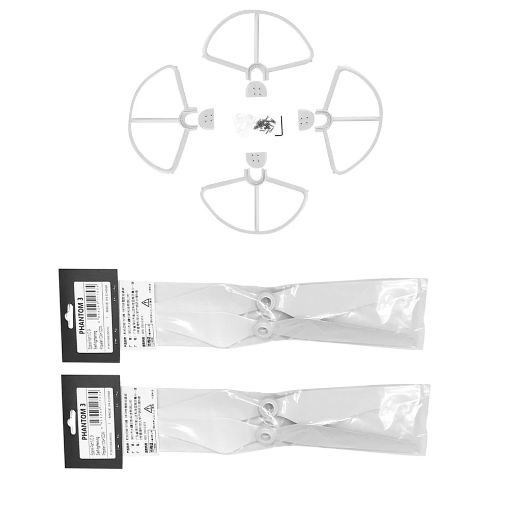 

4 шт Phantom 3 Propeller Props протектор для DJI Phantom 3 Drone Быстроразъемное лезвие крыло Защита бампер 9450 реквизит крыло