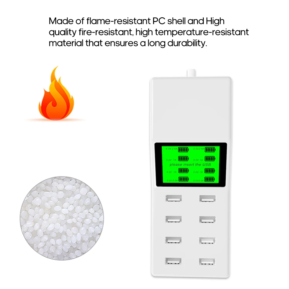 Умные зарядные устройства USB с ЖК-дисплеем интеллектуальная безопасность