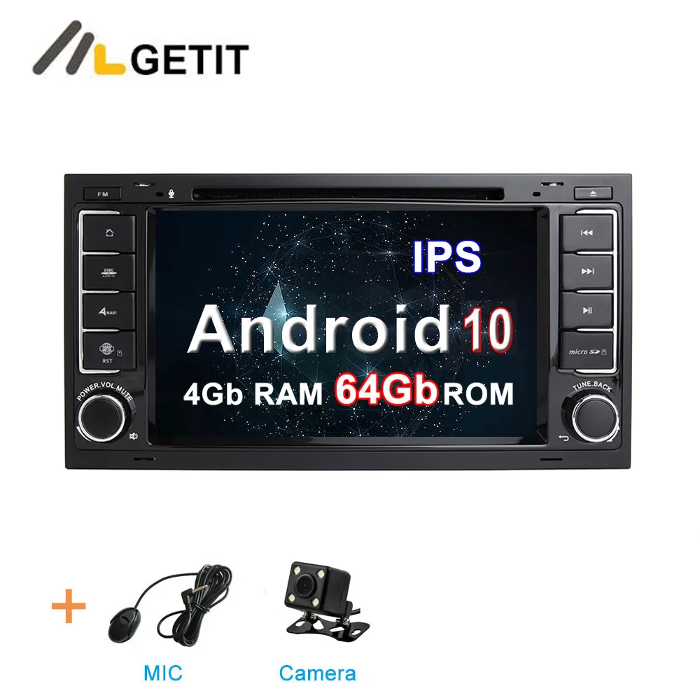 4G CAMERA Rom DSP ips Android 10 Автомобильный DVD стерео плеер для Volkswagen VW Touareg T5 мультиван транспортер с радио WiFi BT gps - Цвет: 4G CAMERA