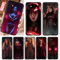 marvel scarlet witch shockproof cover for iphone 5 5s 6 7 8 x xr xs 11 se 12 2020 mini plus pro max tpu black soft cover