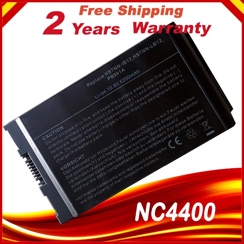 

Аккумулятор для ноутбука 381373-001 HSTNN-IB12 383510-001 HSTNN-UB12 PB991A, для HP Compaq 4200 NC4400 NC4200 TC4200 TC4400, 4400 мАч