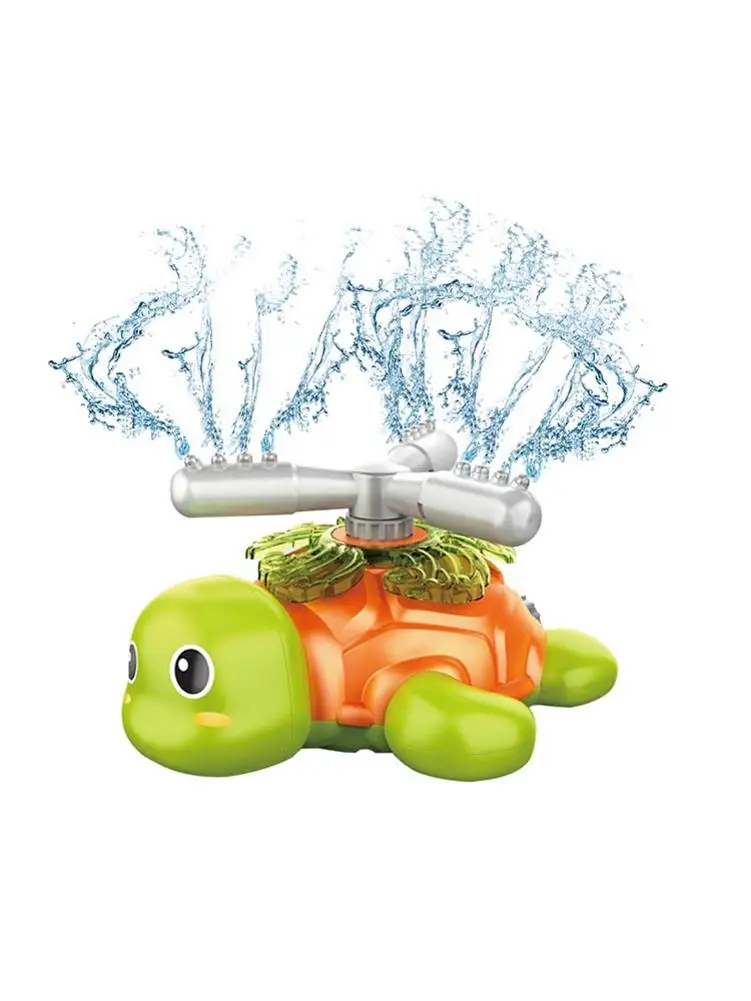 

Turtle Sprinkler For Kids Toy With 6 Duct Tubes Water Sprinkler For Kids Outdoor Play-Outdoor Water Play Sprinklers