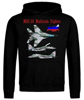 mig 29 air fighter aircraft jet flugzeug men hoodie sweatshirt full casual regular man hoodies