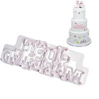 just married letter biscuit cutter number alphabet fondant cookie mould chocolates wedding cake decor baking home kitchen diy