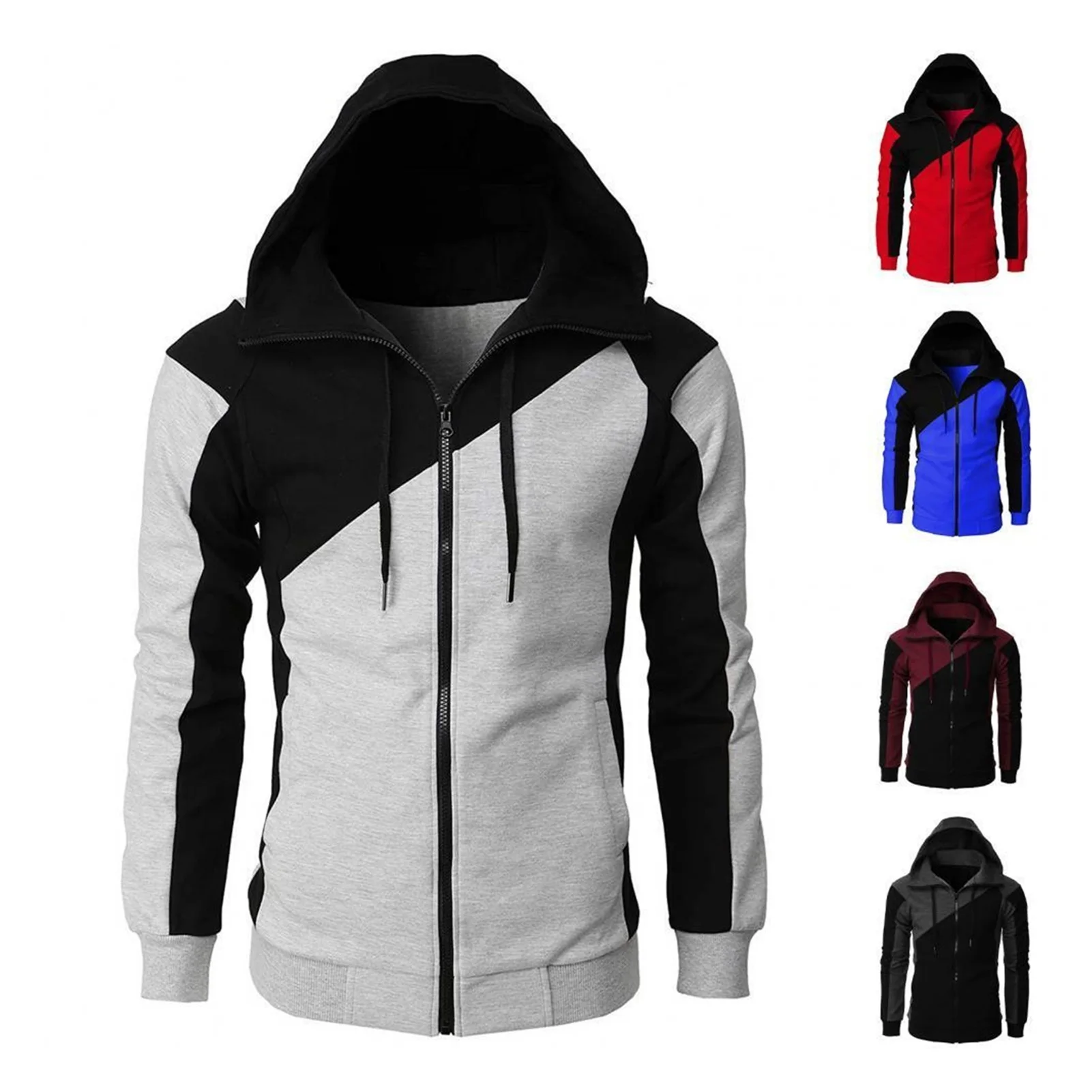 

Мужская Флисовая Толстовка с капюшоном, на завязках, в стиле Харадзюку