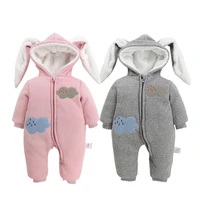 baby winter clothes snowsuit rompers zipper hooded footed onesie outwear outfits set jumpsuit for infant boy girl