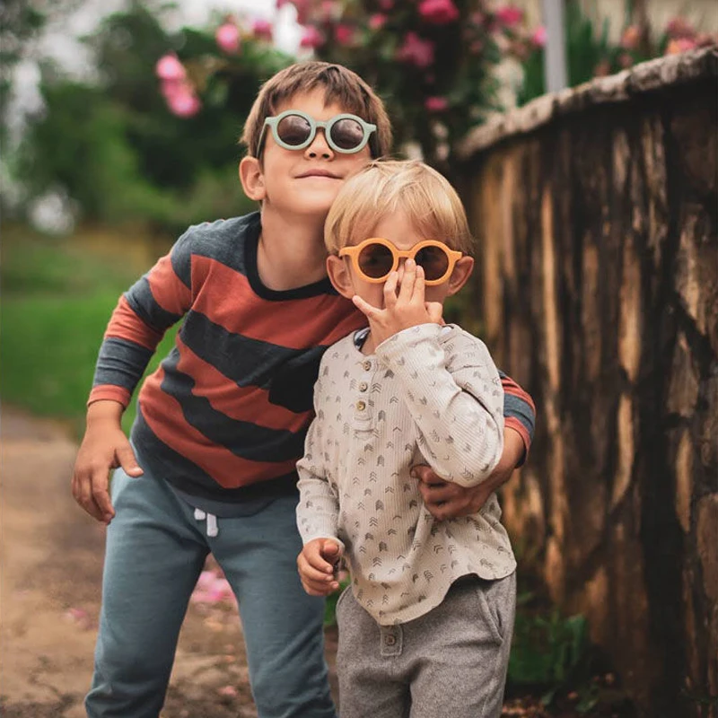 New 2021 Baby Sunglasses Toddler Aaccessories Beach Wear Photography Props Summer Sun Protection for Kids | Мать и ребенок