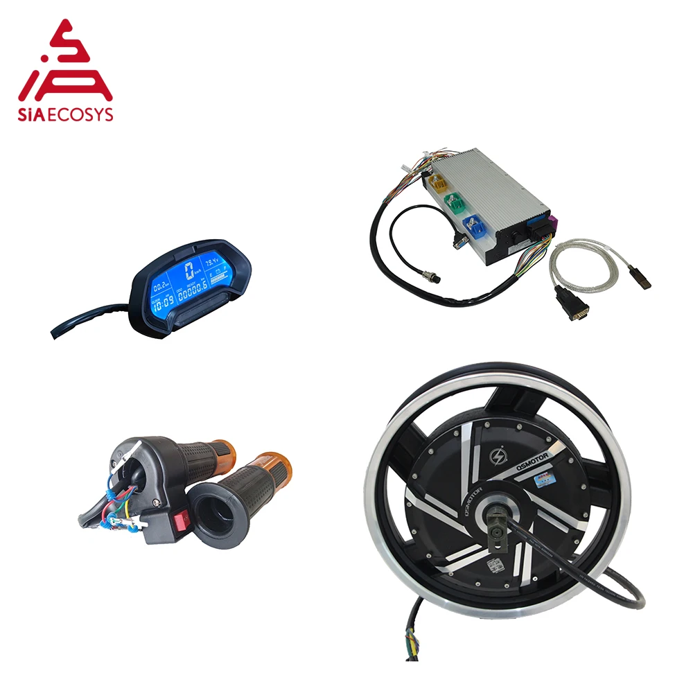 Комплект электрического мотоцикла QS Motor 72V110KPH 17x3 5 дюйма 8000 Вт 273/комплект для