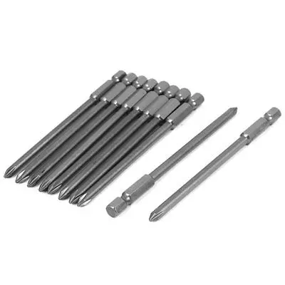 

1/4" Hex Shank 100mm x 4.5mm PH1 Phillips Crosshead Screwdriver Bits 10pcs