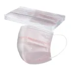 Маска одноразовая для лица унисекс, 4 слоя, Нетканая, розовая, защитная, 50 шт.