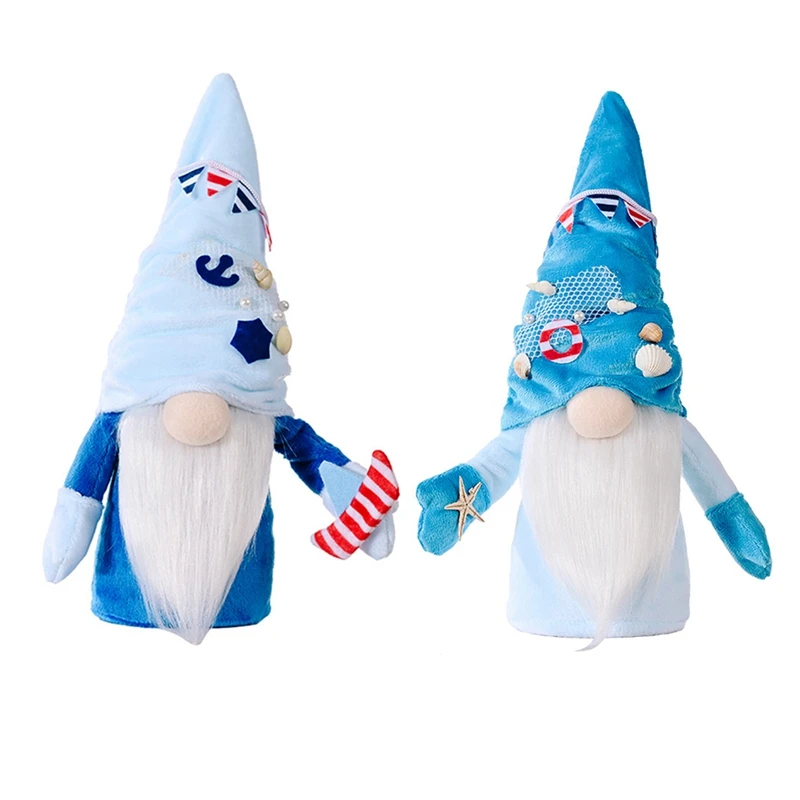 

Ocean Festival Gnome Luckily Ocean Faceless Doll Nautical Gnome Decor Home Ornament Wedding Decoration