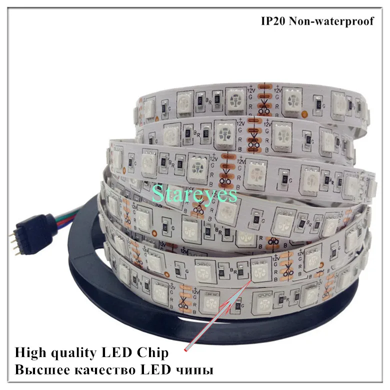 1 комплект SMD 5050 60 светодиодный/м 10 м RGB светодиодный Лента Вспышка светильник светодиодный светильник не Водонепроницаемый RGB полосы+ 44-клавишный ИК-пульта дистанционного управления+ 6A Мощность адаптер