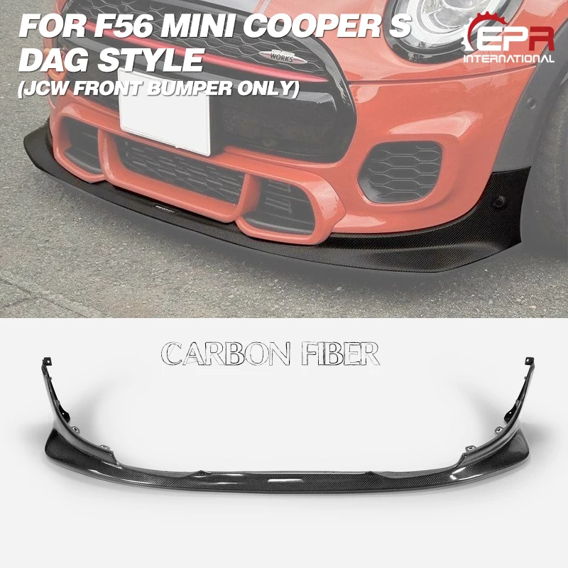 

For F56 Mini Cooper S DAG Style Carbon Fiber Front Lip (JCW front bumper Only)
