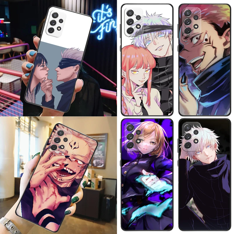 

Jujutsu Kaisen Yuji Itadori Satoru Gojo Sukuna Fushiguro Megumi Phone Case For Samsung Galaxy A52 A72 5G 4G Coque Back Cover