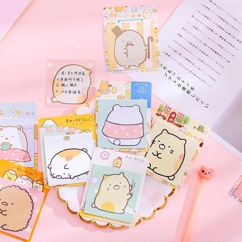 20 листов милые Sumikko блокноты Kawaii липкие для детей Подарки девочек школьные