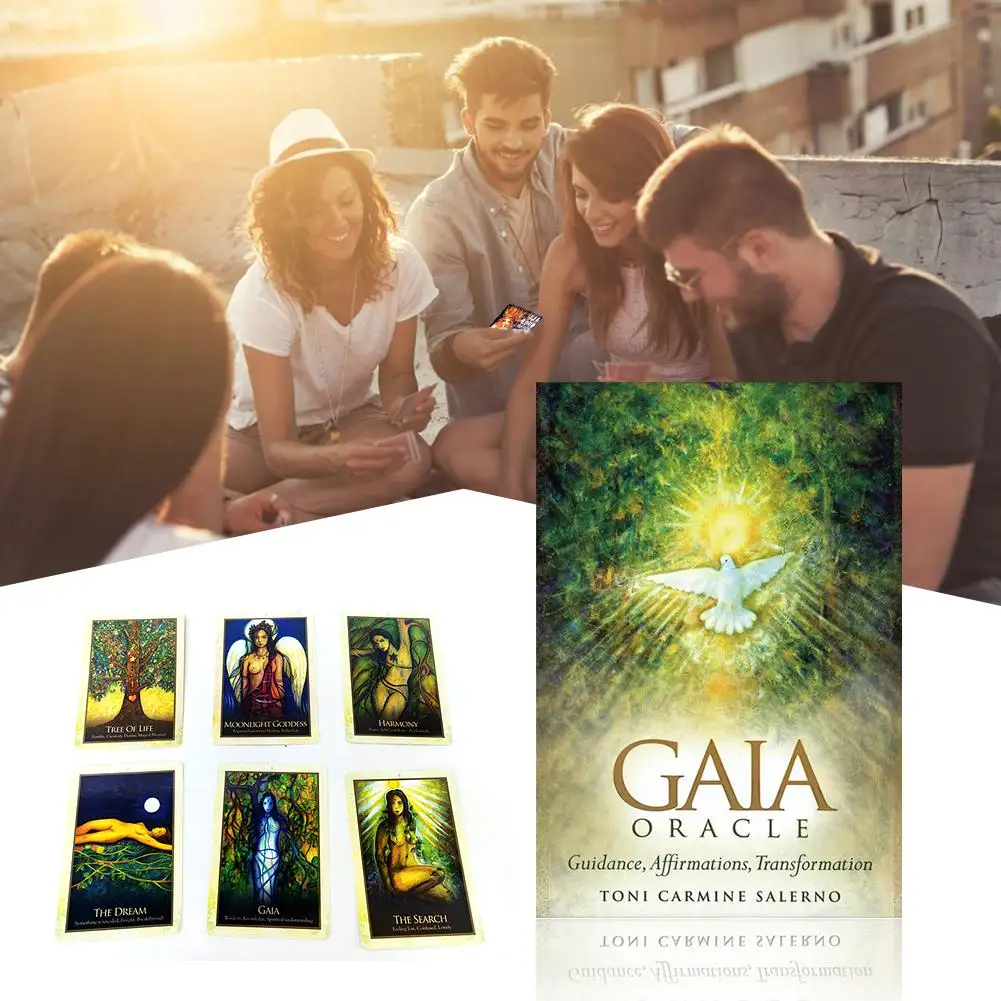 Высококачественная версия на английском языке карточки Gaia карты Таро настольные