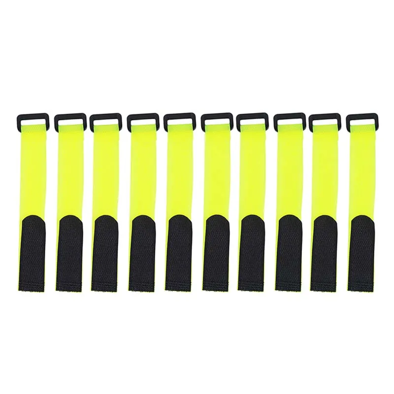 

Reusable Fishing Rod Tie Holder Strap Suspenders Fastener Hook Loop Cable Cord Ties Belt Fishing Tackle Box Accessories 10pcs