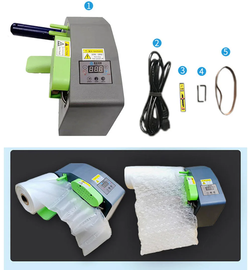 Air Cushion Film For Packaging - 10x15 Cm, 200 Pack With Manual Inflatable Tube, Lightweight Void Fill - View #10