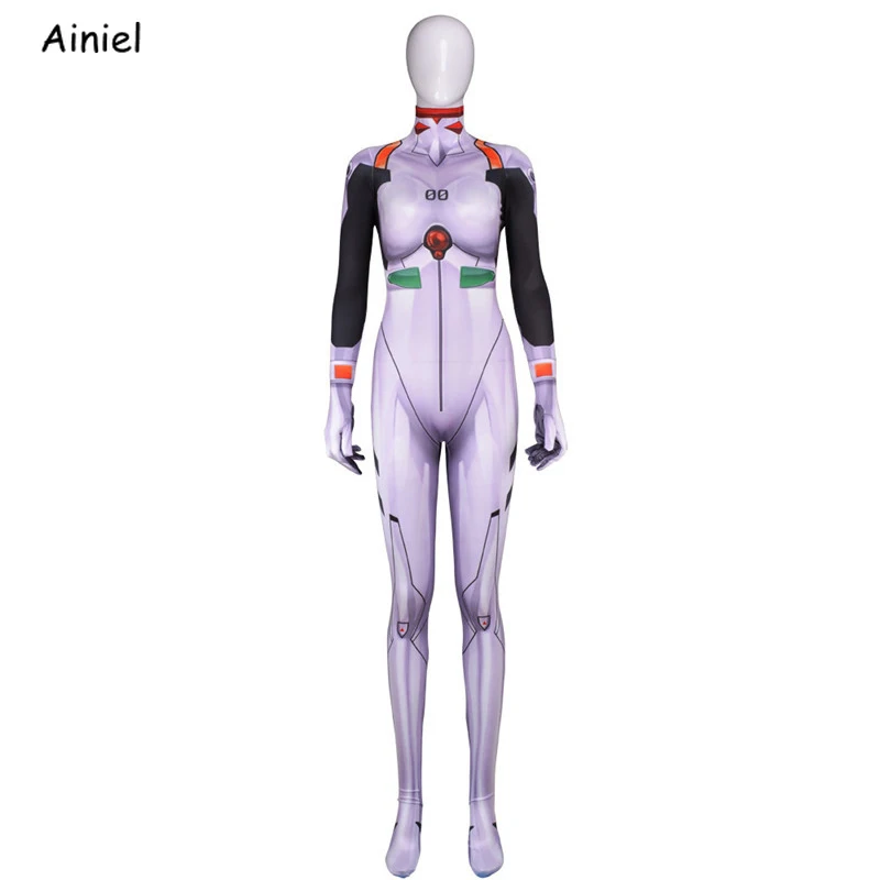 Ainiel неоновый костюм для косплея из ЭВА Аянами Рей женские боди Взрослый Детский