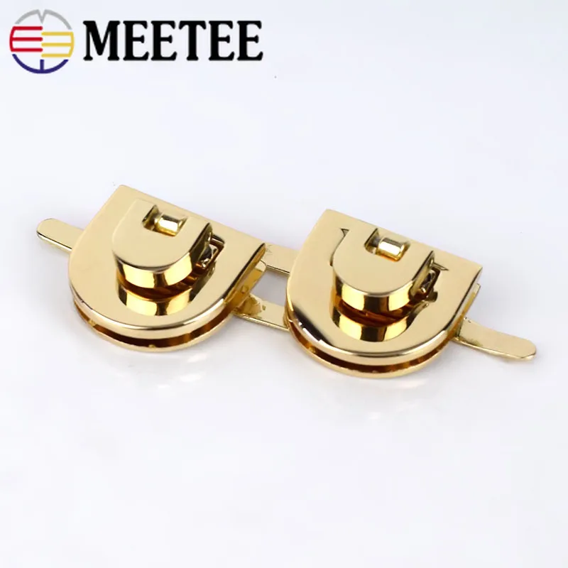 2/410 шт Meetee 21x20 мм Женская сумка металлическая застежка замок с поворотом врезные