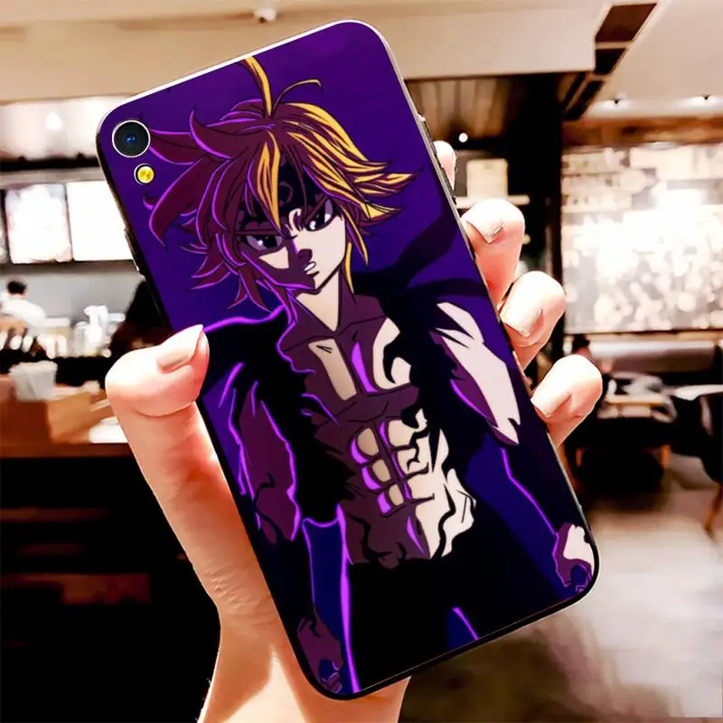 

PENGHUWAN Seven Deadly Sins Meliodas DIY Painted Bling Phone Case For Vivo Y91c Y17 Y51 Y67 Y55 Y93 Y81S Y19 Y7S Case