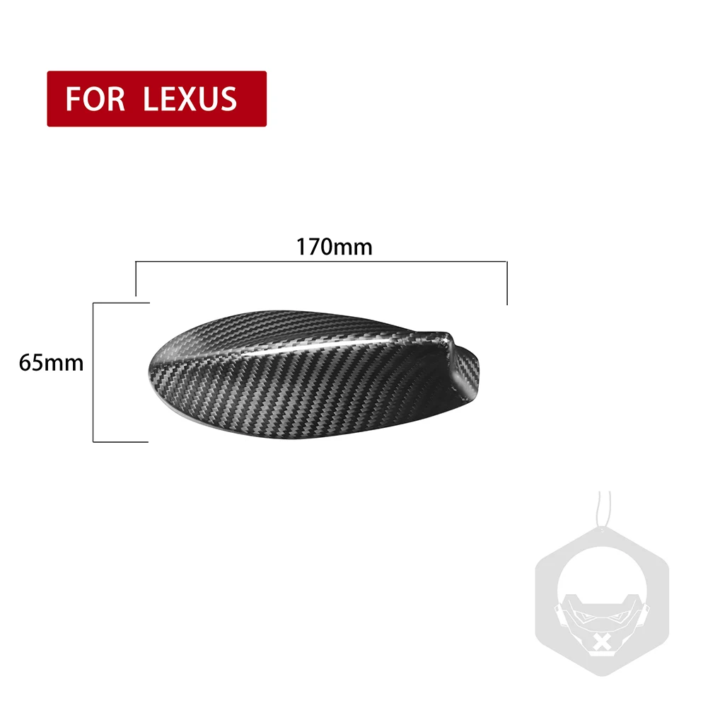 

Shark Fin Antenna Cover Trim Easily Installation Personal Car Genuine Carbon Fiber Elements for Lexus LS ES NX LX IS CT RC