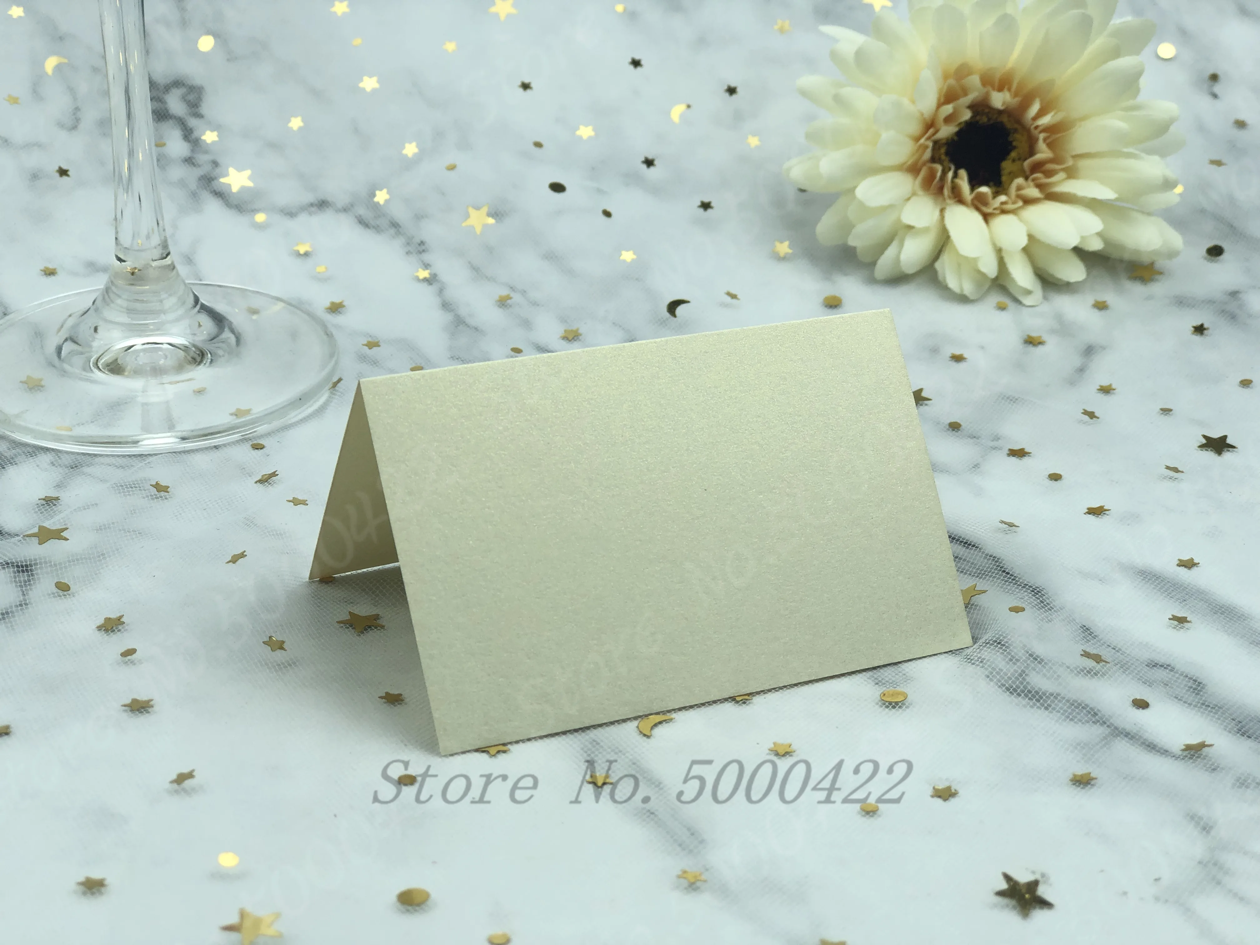 50 шт Пустой складной стол марка вина стекло карточка с именем и местом детский