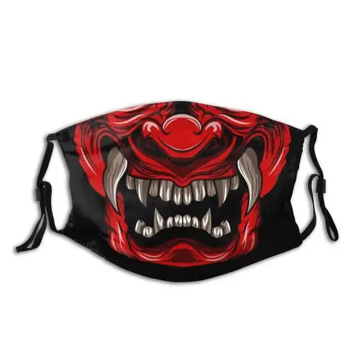 

Adult Face Mask Masque Halloween Cosplay Anime Print Mascarillas Mondkapje Windproof Protective Masks funny prank mask